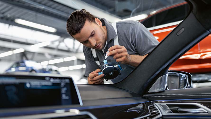 BMW Service, Servicetermin, Steinschlag, Scheibenreparatur 